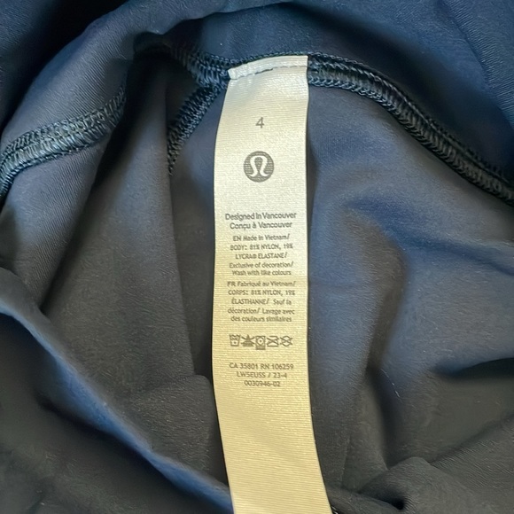 NWT Lululemon Align High-Rise Mini-Flared Pant 32” True Navy Size 4 - Picture 4 of 8